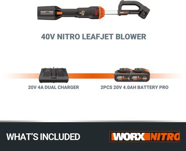 WORX Nitro 36V Cordless Leaf Blower – Powerful Battery Garden Tool