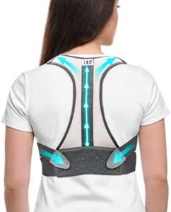 HOOPOES Premium Posture Corrector Belt For Men & Women - Spine & Body Posture Correction Support Belt For Correct Back, Shoulder and Neck Pain (M : 28"-34")