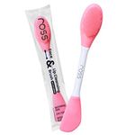 Ross Silicone Face Mask Applicator & Lip Cleansing Brush Made With Ultra Hygienic Soft Silicone bristle for Gentle Exfoliation (Light Pink)