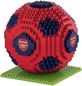 FOCO Officially Licensed Arsenal FC BRXLZ Bricks 3D Football Construction Building Set, Multicolor