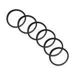 Qrity 6 Pieces Kitchen Sink Rubber Washer, Sink Waste Pipe Flat Washers Hose Gasket, Pipe Water Hose Round Spacer Washers, OD 45mm, ID 39mm