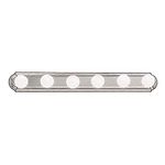 Kichler Lighting 5018NI 6 Light Bathbar Bathroom Light, Brushed Nickel