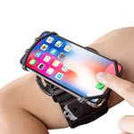 Cell Phone Running Armband Holder for iPhone,Galaxy,Google Pixel,LG.All 4~7 Inchs Smart Phones,360 Rotatable, Workout Universal Adjustable Arm Band, Strap/Pocket for Men Jogging Gym Riding