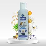 PET360 Groom+ 4-in-1 Oatmeal Chamomile Dog Shampoo for All Coat Type | Cleanse, Detangle & Moisturize for Smooth & Itch-Free Hair with Aloevera | Sulphate & Parabens Free - 200 ml