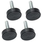 SPARES2GO Universal Washing Machine Adjustable Screw in Foot (Pack of 4, 10mm Thread)