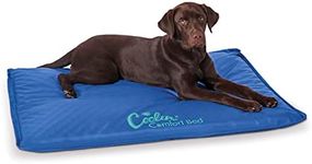 K&H Pet Products Coolin' Comfort Bed Orthopedic Dog Cooling Mat, Cooling Mat for Dogs and Cats, Cooling Dog Bed for Large Dogs - Blue Large 32 X 44 Inches