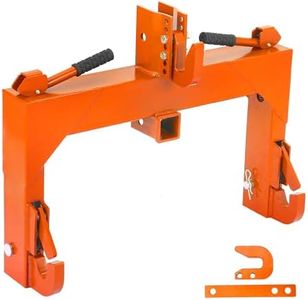 Garvee Green 3 Point Hitch 2" Receiver, 3000 LBS 3-Pt Attachments Quick Hitch 28" Tow Drawbar Hitch Adapter Lower Arms, No Welding & 5 Level Adjustable Bolt, Adaptation to Category 1 & 2 Tractor