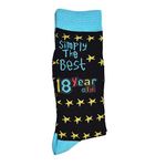 SHATCHI Simply The Best 18 Year Old Gift Novelty Socks for 18th Birthday Keepsake Gift Unisex For Her Him