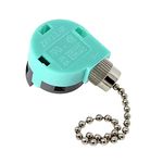 Ceiling Fan Switch 3 Speed 4 Wire ZE-268S6, ZING EAR Wall light Rotary Pull Chain Cord Switch Control Replacement Speed Control 4 Wire Switch for Ceiling Fans Nickel