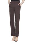 Urban CoCo Women's Yoga Dress Pants Stretchy Casual Slacks Straight Leg Work Pants with Pockets(Brown,M)