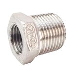 LOZOME 3/8" Male x 1/4" Female Thread Reducer Bushing Pipe Fitting, Adapter, Stainless Steel SS 304 NPT Reducer Bushing Pipe Hose Fitting