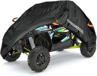 NEVERLAND UTV Covers, Waterproof Outdoor Heavy Duty UTV Cover 2 Seater for Polaris Ranger Yamaha Wolverine Can-Am Honda Kawasaki Teryx Textron Off Road Wildcat Black