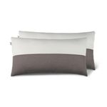 Wakefit Large Size Sleeping Pillow | Height Adjustable | Soft & Fluffy Comfort | White & Grey | 36 x 20 Inch | Set of 2 |Free Extra Filling for Custom Comfort