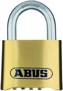 ABUS Combination Lock 180IB/50 - Brass Padlock - Weatherproof - with Individually Adjustable Number Code - ABUS Security Level 5 - Brass Colours