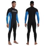 Yukvra Wetsuit for Men, 3mm Neoprene Wet Suits Full Body Long Sleeves Jumpsuit in Cold Water Wet Suit for Diving Surfing Snorkeling Kayaking Water Sports