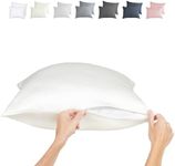 100% Viscose Bamboo Pillowcase King - 2-Pack Cooling Pillow Cases for Hot Sleepers, Zipper Viscose Bamboo Pillow Cases King Size Cool Pillow Case