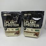 Optimum Nutrition 100% Plant Protein, Rich Chocolate Fudge, 1.06 Lb (2 Pack)