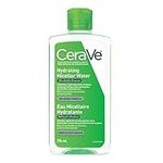 Cerave Micellar Water Hydrating Facial Cleanser and Eye Makeup Remover with Essential Ceramides, Hyaluronic Acid and Niacinamde (Vitamin B3), Fragrance Free & Non-irritating, 296ml