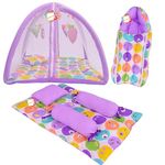 RBC RIYA R Baby Bed New Born Baby Bedding Set | Baby Sleeping Bag | Play Gym | Carry Bag | Baby Bed | Mattress | Nest Bed | Mosquito Net | Sleeping Essentials | Cotton (0-6 Months) (3PCS Set)