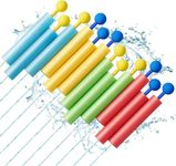 Lehoo Castle Foam Mini Water Guns for Kids, 12 Pcs Water Pistols Outdoor Toys, Push Pull Type Garden Water Toys for Summer Games, Water Squirter Swimming Pool Beach Toys for Boys Girls