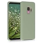 kwmobile Case Compatible with Samsung Galaxy S9 Case - TPU Silicone Phone Cover with Soft Finish - Gray Green