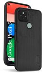 Jkobi Back Cover Case for Google Pixel 5 (Textured Grip Design | Camera Protection | Slim and Light Weight | Soft Touch and Feel | Black)