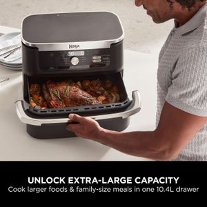 Ninja Foodi FlexDrawer Air Fryer 10.4L – Large Capacity Cooker