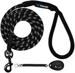 Rope Medium-Large 6ft-4ft Dog-Leash - Strong Big Heavy Duty Climbing Rope Leash with Soft Padded Handle for Medium to Large Dogs