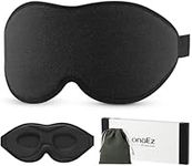 onaEz Sleep Masks, 2024 Upgraded Total Darkness 3D Sleep Eye Mask with 12mm Recessed Eye Sockets, Breathable Comfortable Soft Milk Ice Silk Sleeping Mask for Traveling Napping All Night Sleeping Yoga