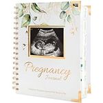 Pregnancy Journal Memory Book - 90 Pages Hardcover Pregnancy Book, Pregnancy Planner, Pregnancy Journals for First Time Moms, Baby Memory Book, Mom Book Diary, Ultrasound Baby Book Memory (Alpine)
