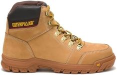 Cat Footwear Men's Outline Steel Toe Work Boot, Honey, 10