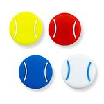 Tannius Tennis Racket Vibration Dampener, 3 Designs(4-6 Packs), Racket String Shock Absorber, Great Tennis Gift (4 Tennis Balls)