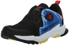 New Balance Kid's DynaSoft Trail Magic V1 BOA Running Shoe, Black/Blue Oasis/True Red, 11 M Little Kid