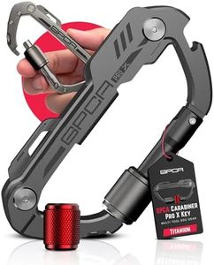 GPCA Carabiner PRO X Key – Multi-Tool Organizer, EDC Carabiner with Key Holder, Bottle Opener, Box Opener, Pry Tool, Screwdrivers, Durable Clip for Camping, Hiking, Everyday Carry, Adventure Gear