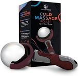 PRIME Fitness Cold Massage Roller Ball | Cold Therapy | Ice Roller Ball with Handle | cryo Stick | Relieve Muscle Pain (Maroon)