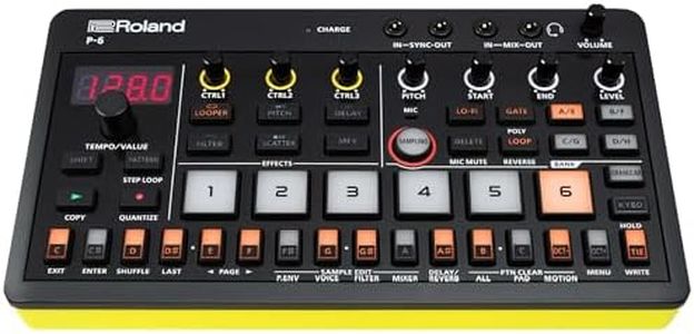 Roland AIRA Compact P-6 Creative Sampler | Granular Sound Design | Powerful Sequencer | Onboard Keyboard | Custom Loops | Built-In Mic | Hands-on Effects | USB-C Connectivity