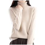 Ladies Cashmere Jumpers Autumn New Turtleneck Sweater Ladies Loose Large Size Thick Knitted Sweater Bottom Shirt Knitted Sweaters for Women Pullover Ladies Jumpers Womens Long Jumper Pink Fluffy top