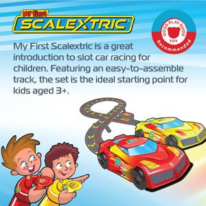 Scalextric My First Racing Track Set – Kids Slot Car Starter Kit