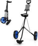 COSTWAY Folding Golf Push Pull Cart