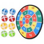 Dart Board, Dartboard Set with 8 Balls Colorful Lint Dart Board Game for Children Adult