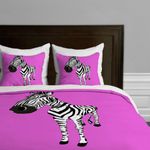 Deny Designs Casey Rogers Zebra Duvet Cover, Queen