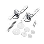 1 Set Toilet Seat Hinges, Toilet Seat Hinges Replacement, Toilet Seat Fittings, Toilet Seat Hinge, Toilet Seat Brackets, Toilet Hinges Replacement, Toilet Seat Bolts, Toilet Seat Bolts for Wc Toilets