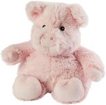 Warmies Plush Pig Microwavable Wheat Bag with French Lavender Scent, Hot or Cold Toy for Relaxation and Warm Relief, Suitable for Adults and Children