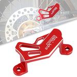 JFG RACING Rear Brake Caliper Cover Guard Protector for CR125 2002-2008 / CR250 2002-2008 / CRF250R 2004-2017 / CRF250X 2004-2017 / CRF450R 2002-2017 / CRF450X 2005-2017 / CRF450RX 2017 - Red