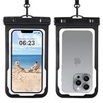 2 Pack Waterproof Phone Pouch, Up t