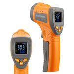 Infrared Thermometer Gun for Cooking, INKBIRD Digital Laser Temperature Gun -58℉-1022℉(-50℃-550℃), IR Laser Thermometer Gun INK-IFT01, Adjustable Emissivity, Kitchen Thermometer for Pizza Oven BBQ