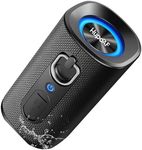 Bluetooth 5.4 Speaker Portable Wireless Speaker with Stereo Sound, Extra Bass, IPX7 Waterproof shower speaker, 15H Playtime, Built-In Mic, Durable Loud Outdoor Speaker for Travel, Sport, Gift, Black