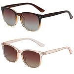 DUSHINE Polarized Sunglasses for Women Classic Retro Style UV400 Protection