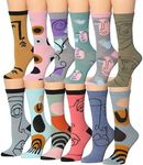 Tipi Toe Women's 12 Pairs Abstract 