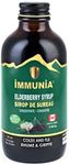 Organic Elderberry Syrup for Adults and Kids. To relieve Colds & Flu faster. Delicious taste. No sugar added. Made Canada. (1-pack)